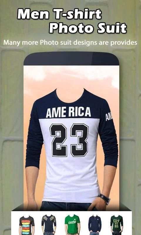 Man T-Shirt Photo Suit скриншот 3