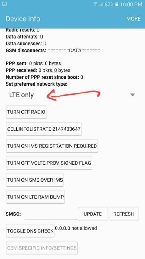 Network Switcher 4G/3G/2G 4 تصوير الشاشة