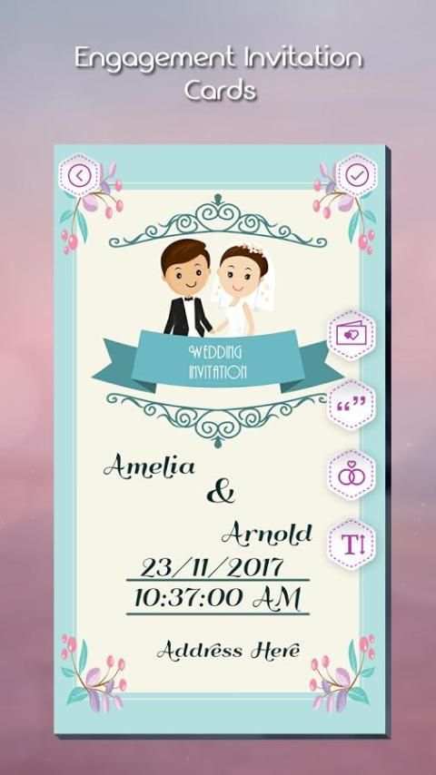 Engagement Invitation Card Maker 7 تصوير الشاشة