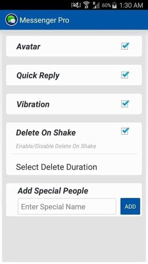 Messenger Pro screenshot 1