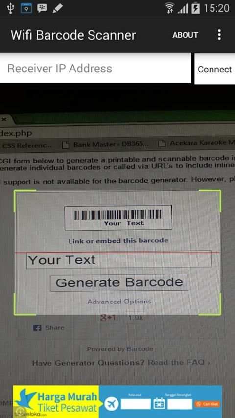 WiFi Barcode Scanner स्क्रीनशॉट 1
