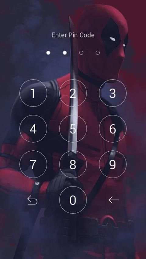 dead superhero pool lock wallpapers скриншот 1