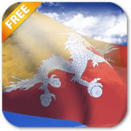 3D Bhutan Flag Live Wallpaper