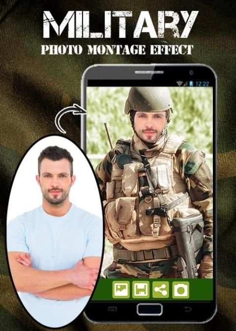 Military Photo Montage Effect скриншот 4