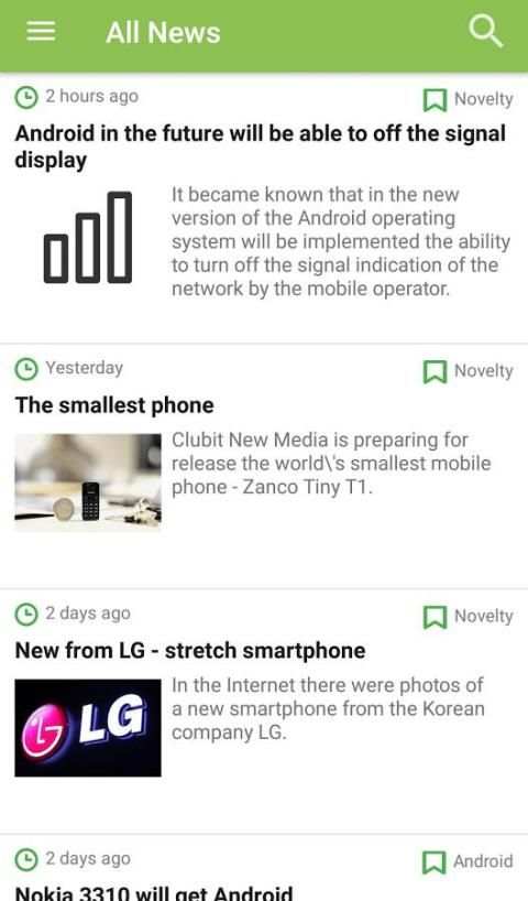 Android 1 - News from the world screenshot 6