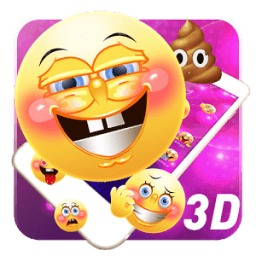 3D emoji launcher theme иконка