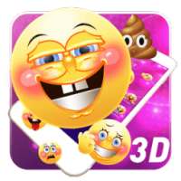 3D emoji launcher theme
