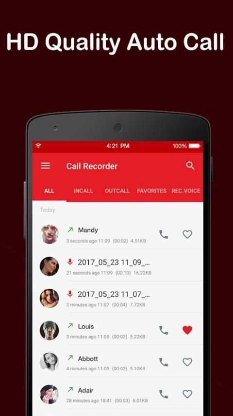 Call recorder pro: free screenshot 1