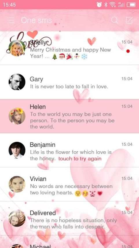 Love Pink - One Sms скриншот 8