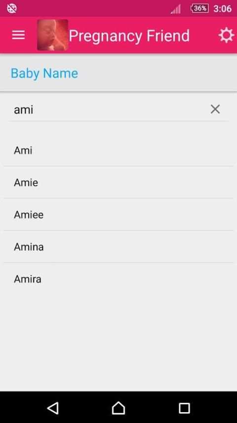 Pregnancy Friend App screenshot 1
