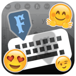 ikon Fancy Font Keyboard : Sticker, GIFs, Emoji Arts