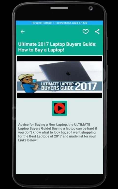 Laptop Buying Guide скриншот 1