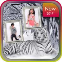 Wild Animal Dual Photo Frame