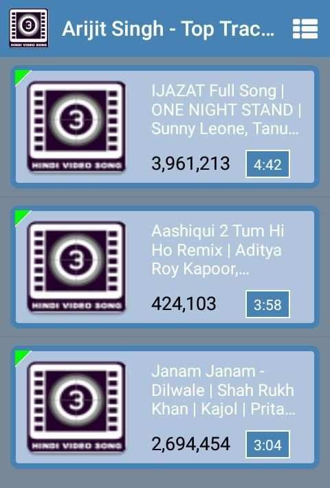 All Hindi Video Songs 3 تصوير الشاشة