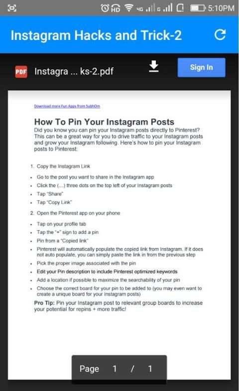Hacks and tricks of Instagram screenshot 2