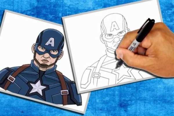 How to Draw Captain America скриншот 3