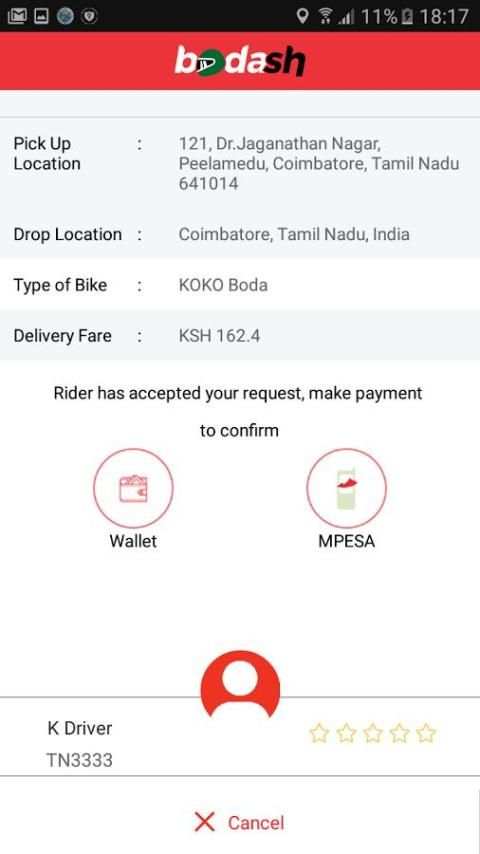 Bodash Passenger App screenshot 4