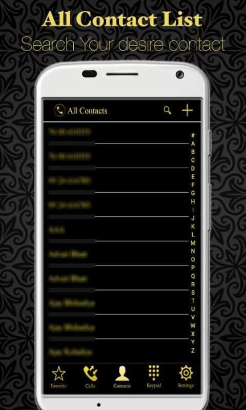 Gold Full Screen Caller Id screenshot 3