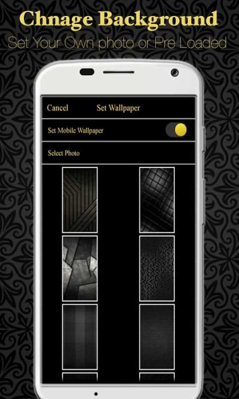 Gold Full Screen Caller Id screenshot 1
