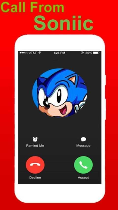 Call Free From Sonic Call Fake screenshot 3