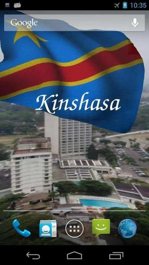 3D DR Congo Flag LWP स्क्रीनशॉट 2