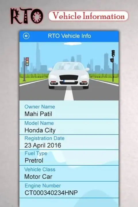 Information for RTO Vehicle : Vahan Registration screenshot 1