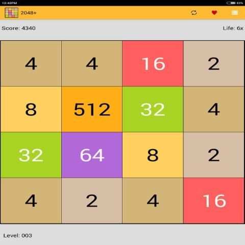 2048+ Number puzzle game screenshot 2