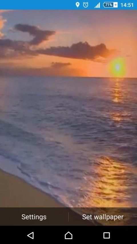 Sunset Beach Live Wallpaper screenshot 3