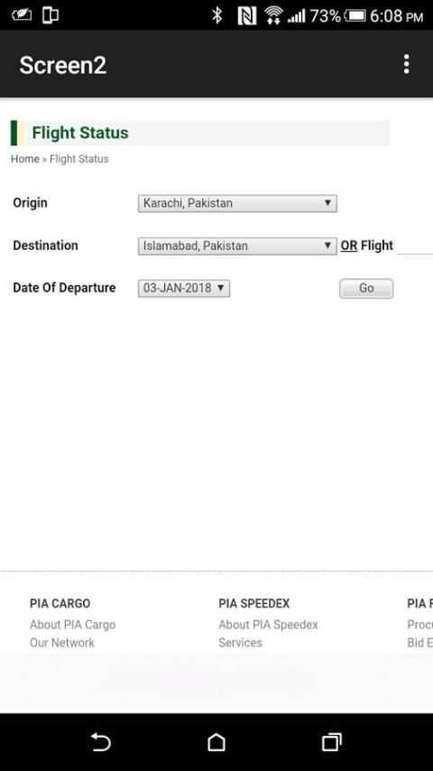 PIA Flight Status screenshot 3