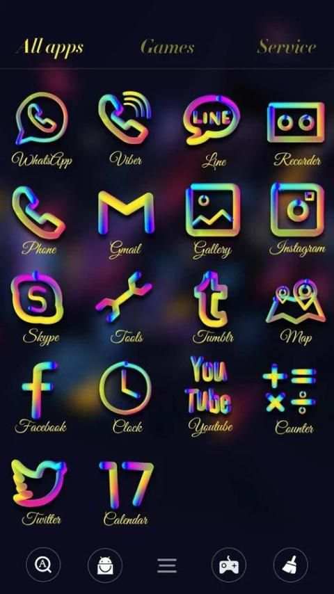 Color Run Go Launcher Theme स्क्रीनशॉट 2