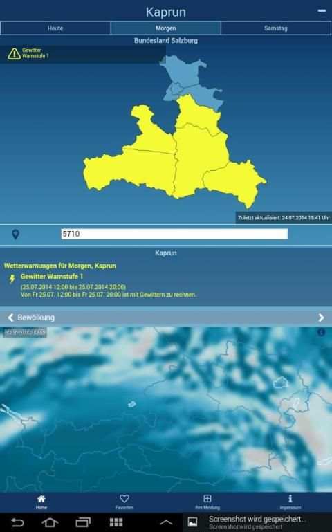 wetter.at - Unwetter screenshot 1