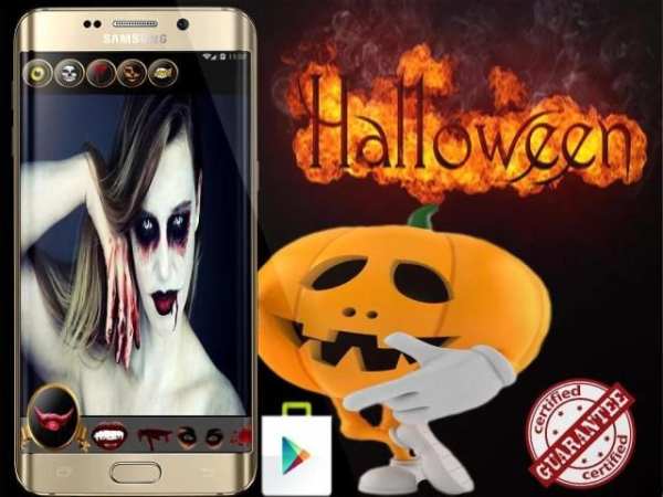 Scary Halloween Makeup 3 تصوير الشاشة