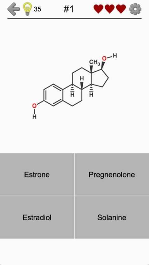 Steroids: Chemical Formulas of Hormones and Lipids screenshot 3