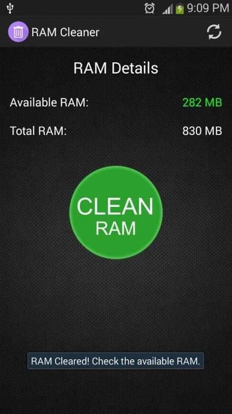 Total RAM Cleaner 1 تصوير الشاشة