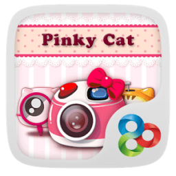Pinky Cat GO Launcher Theme आइकन