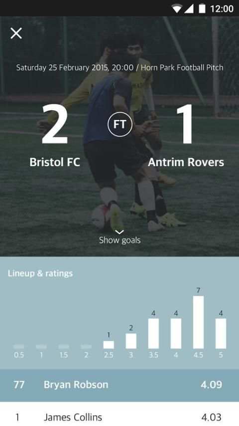 Footplr for players 2 تصوير الشاشة