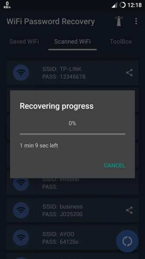 Free WiFi Password Recovery screenshot 2