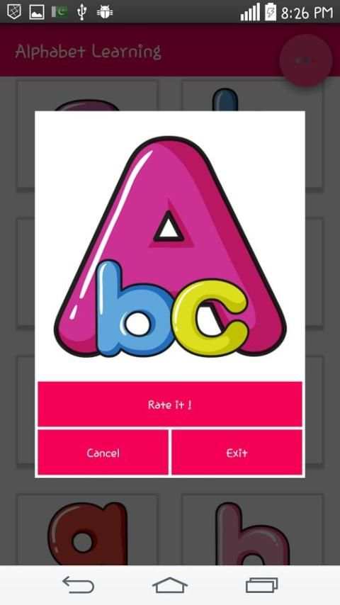 Alphabet Learning screenshot 1