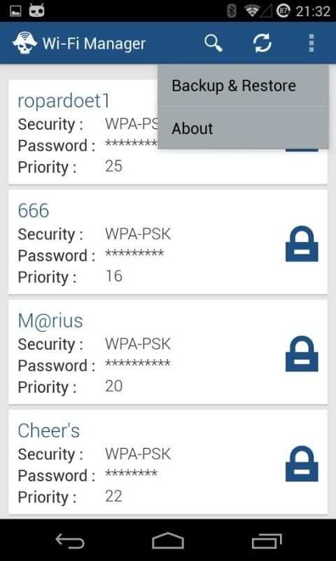 WiFi Manager[root] स्क्रीनशॉट 4