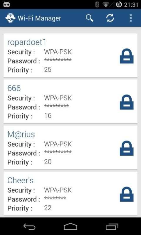 WiFi Manager[root] स्क्रीनशॉट 6