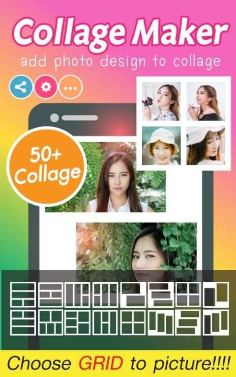 Art Photo Grid Collage Maker 2 تصوير الشاشة