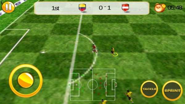 3D Football Game скриншот 2