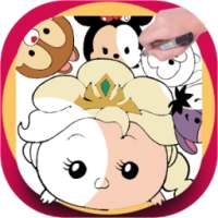 How to draw Tsum Tsum Kids on 9Apps