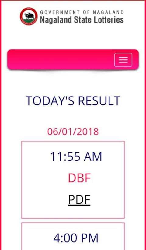 Nagaland Lotteries Result screenshot 3