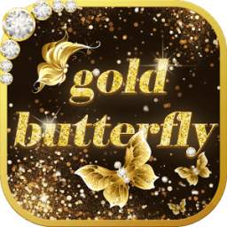 Gold Butterfly Theme Clauncher