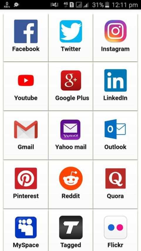 All In One Social Media 2 تصوير الشاشة