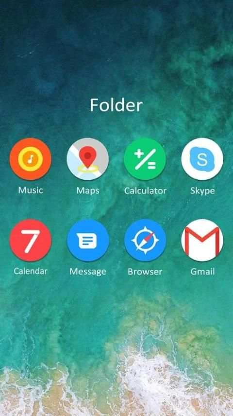 Oreo8 & Ios11 Go Launcher Theme screenshot 2