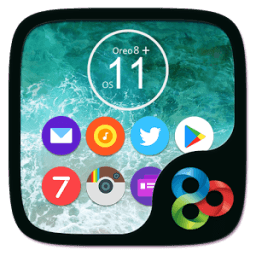 ikon Oreo8 &amp; Ios11 Go Launcher Theme