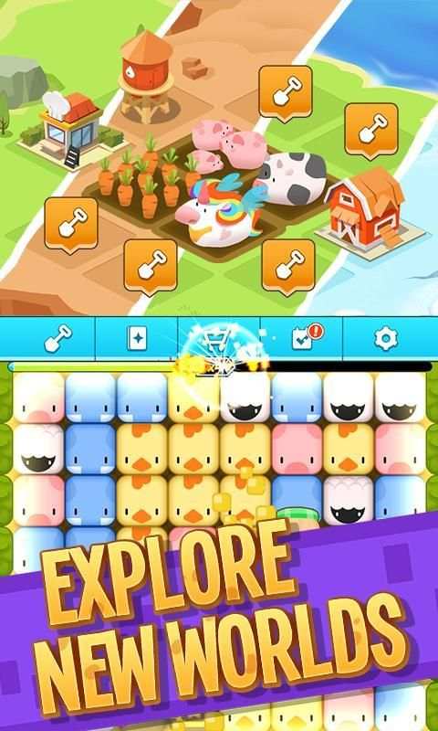 Pocket Farmery: Idle Pop Farm स्क्रीनशॉट 1