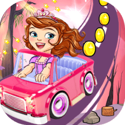 princess sofia:car racing-makeup &amp; adventure games icon